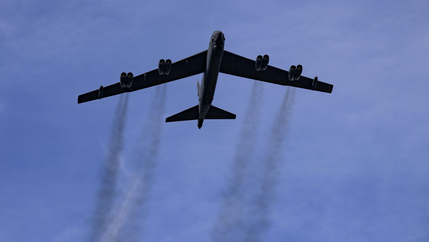B-52 Bomber Crashes at Edwards Air Force Base During Takeoff in California