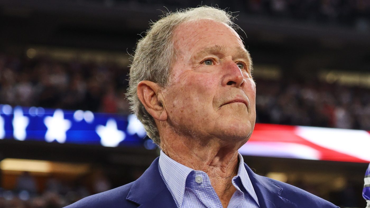 Bush's 9/11 Tribute to Caine Seen as Implicit Rebuke of Trump's War Policy
