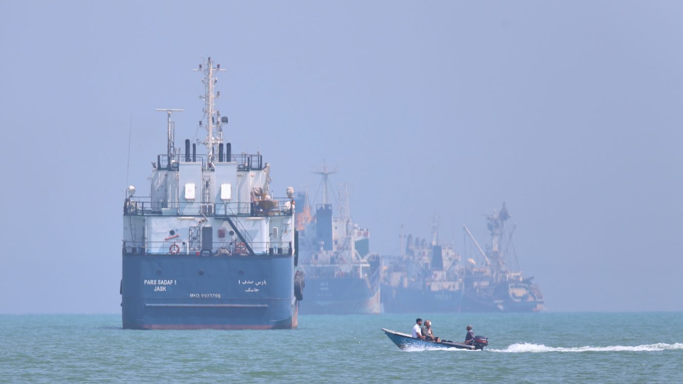 Container Ship Grounds in Strait of Hormuz After Deviating From Iranian-Approved Route