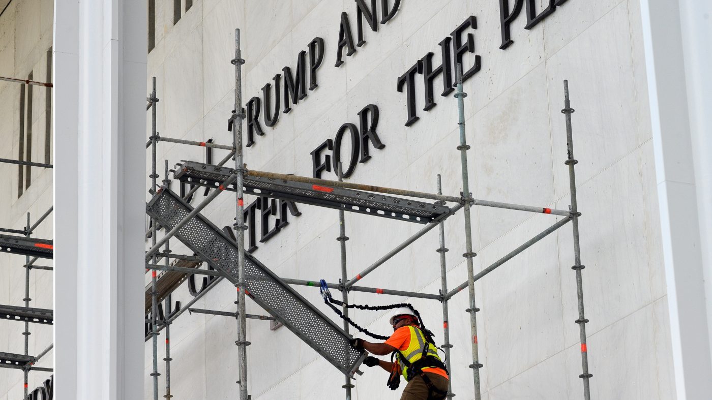 Crews Remove Trump Name from Kennedy Center After Court Order, Weather Delay