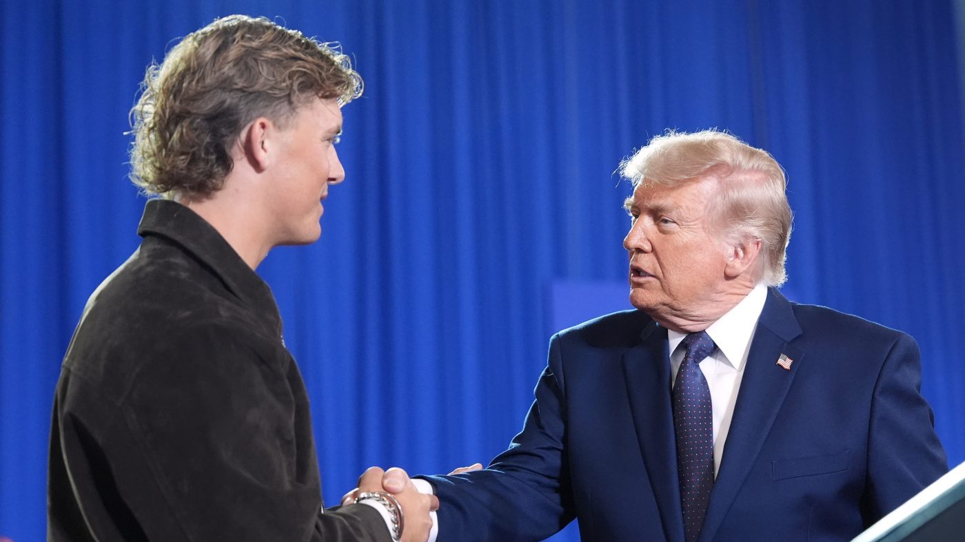 Giants QB Jaxson Dart Surfaces at Trump Rally for Lawler in Swing District