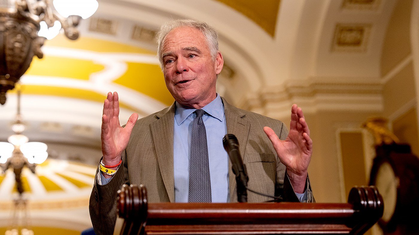Kaine urges immediate end to Iran conflict, calls it 'triply illegal'