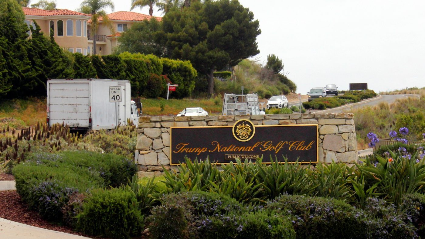 Man with rifle and loaded pistol arrested at Trump golf course ahead of president's California visit