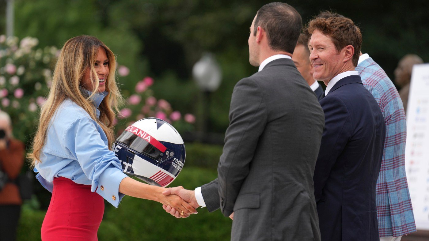Melania Trump unveils foster care scholarships with IndyCar, Fox backing