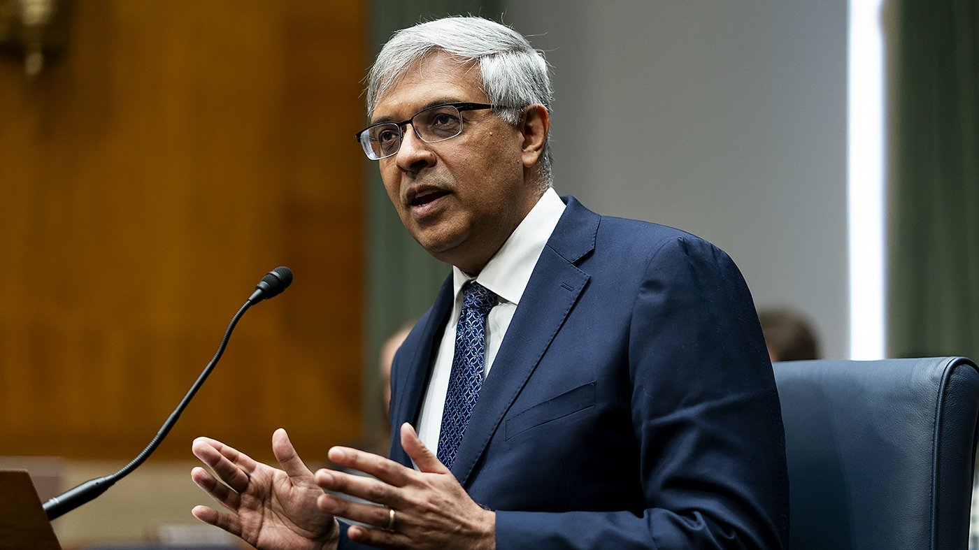 NIH Chief Bhattacharya to Defend $5B Budget Cut Before Senate Panel