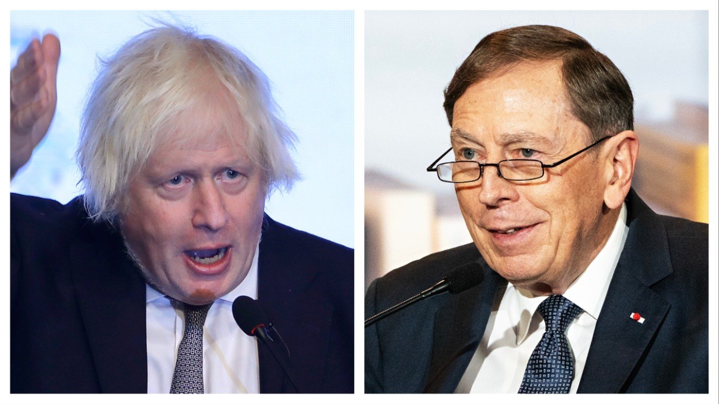Petraeus, Johnson Escape Russian Drone Strike on Ukrainian Railway