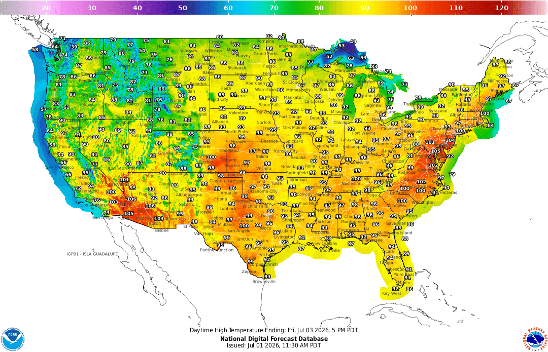 Record-Breaking Heat Dome Grips Central and Eastern US Ahead of July Fourth