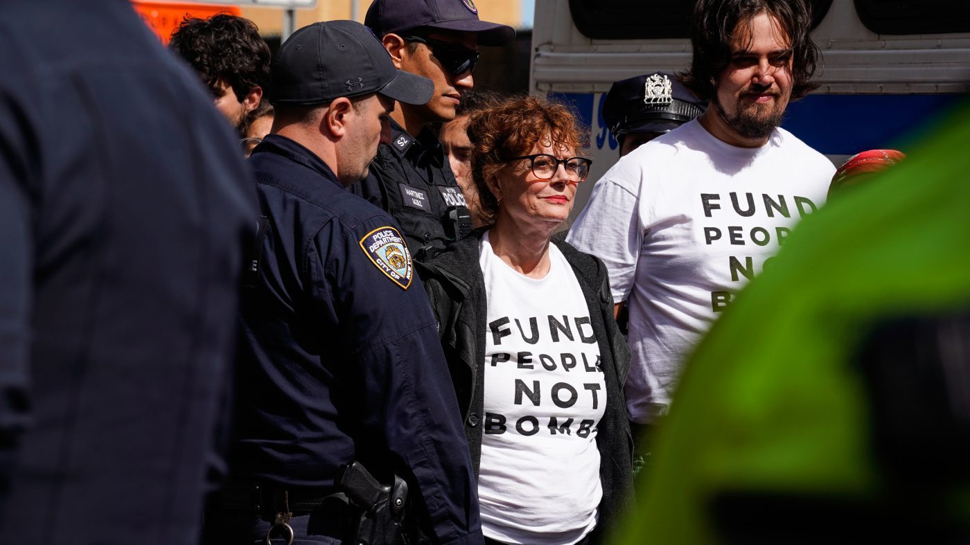 Sarandon and Einbinder Arrested at UN Protest Against Netanyahu