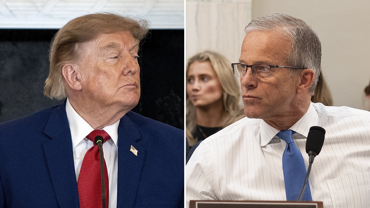 Senate GOP circles wagons around Thune as Trump withholds support