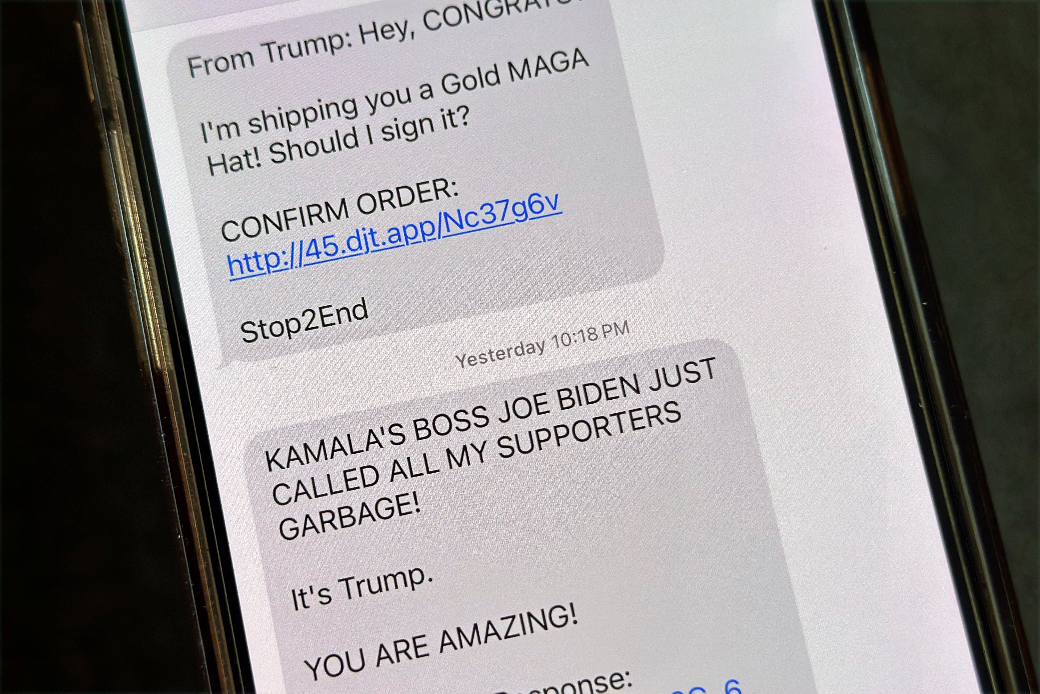 Tired of Political Fundraising Texts? Turn the Tables and Ask Them for Cash