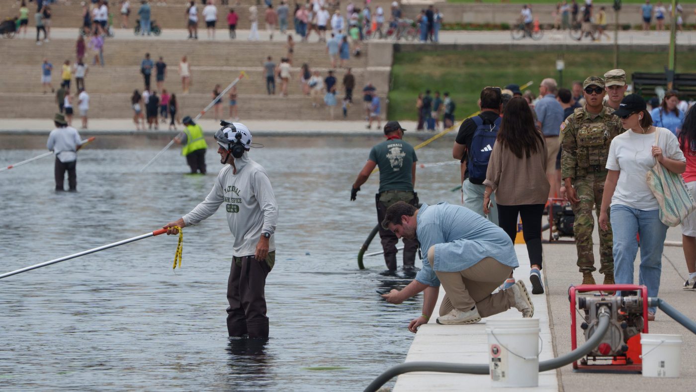 Trump Administration Deploys National Guard Over Reflecting Pool Algae and Paint Issues