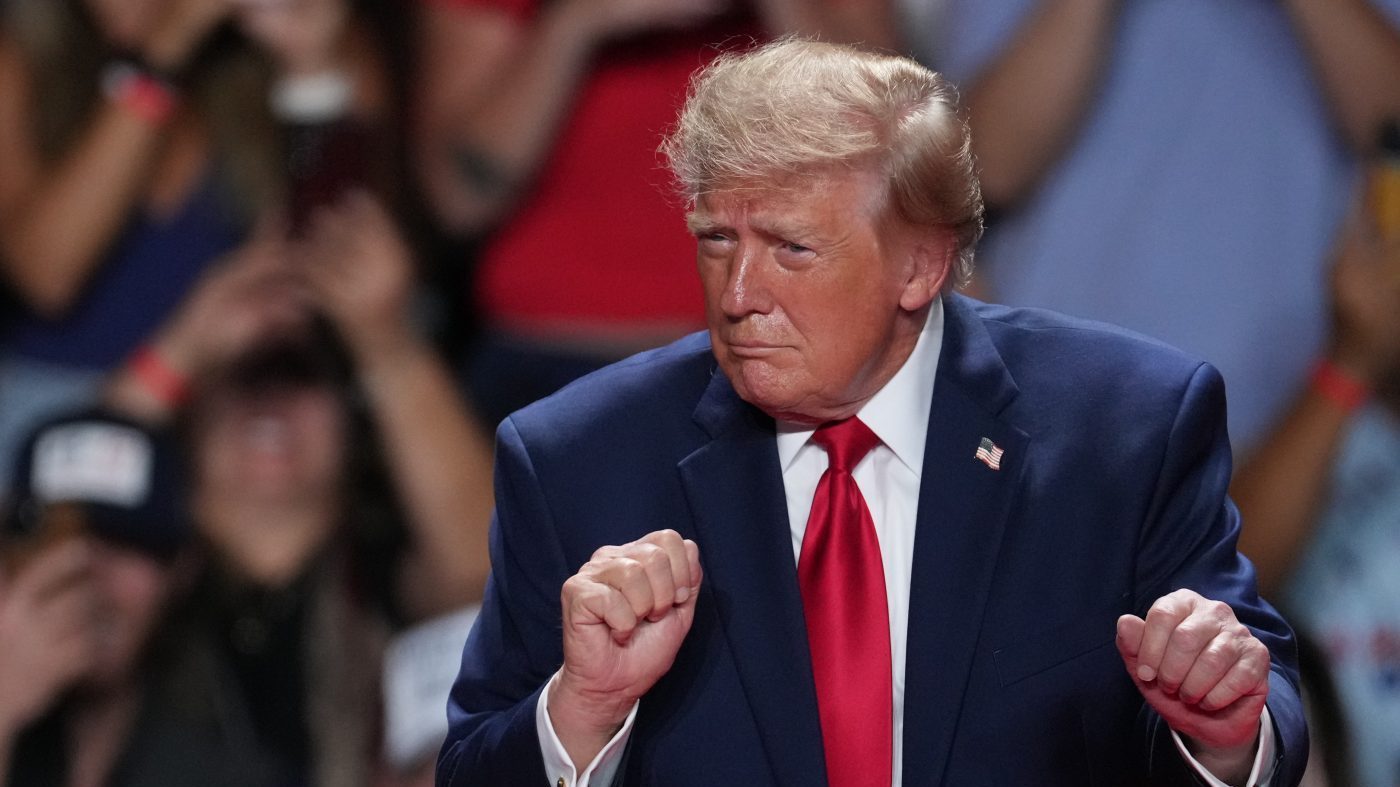 Trump hits trail in red states, says he 'never thought' he'd rally again