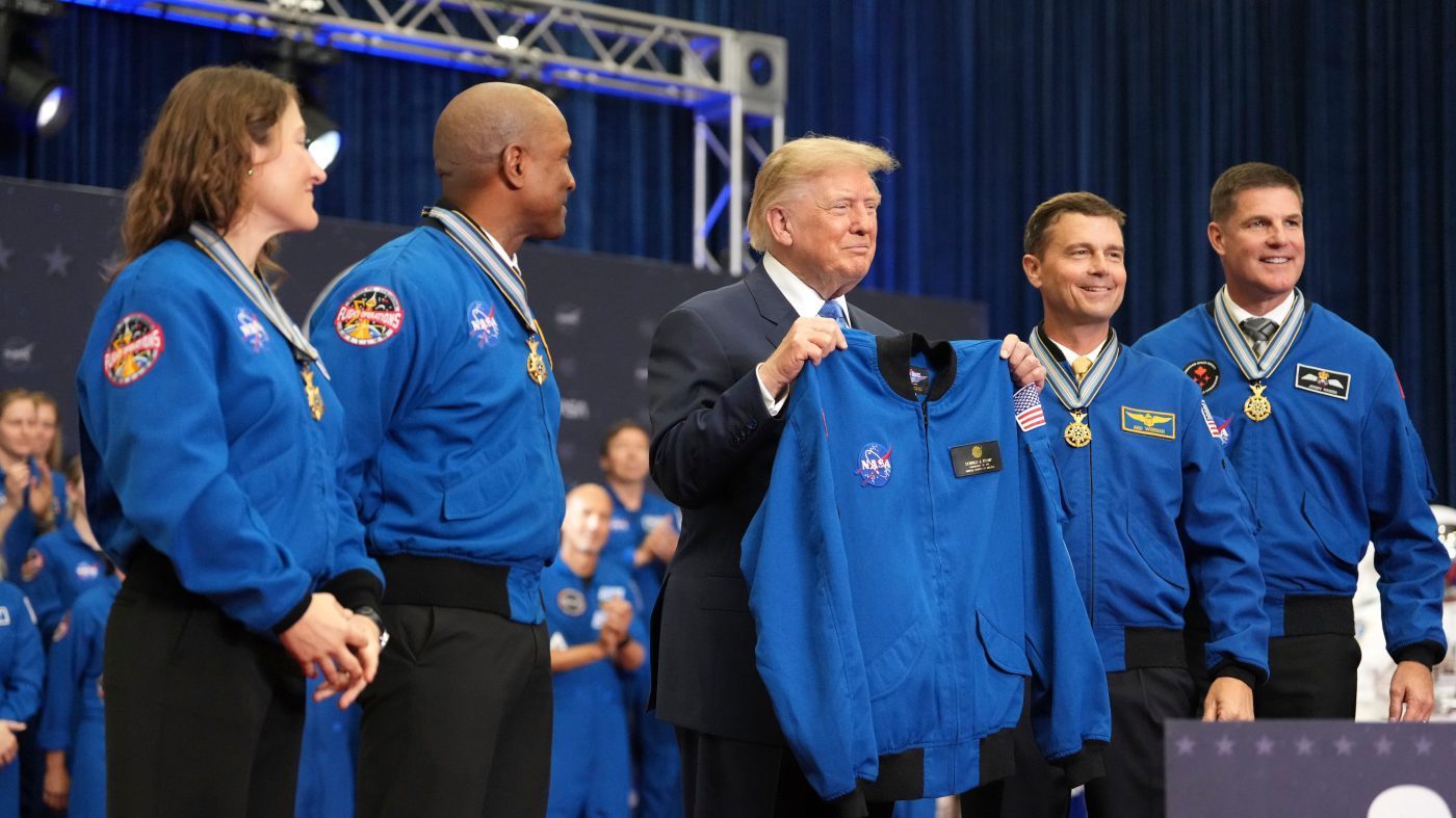 Trump Honors Artemis II Crew in Houston, Announces Space Academy Plan