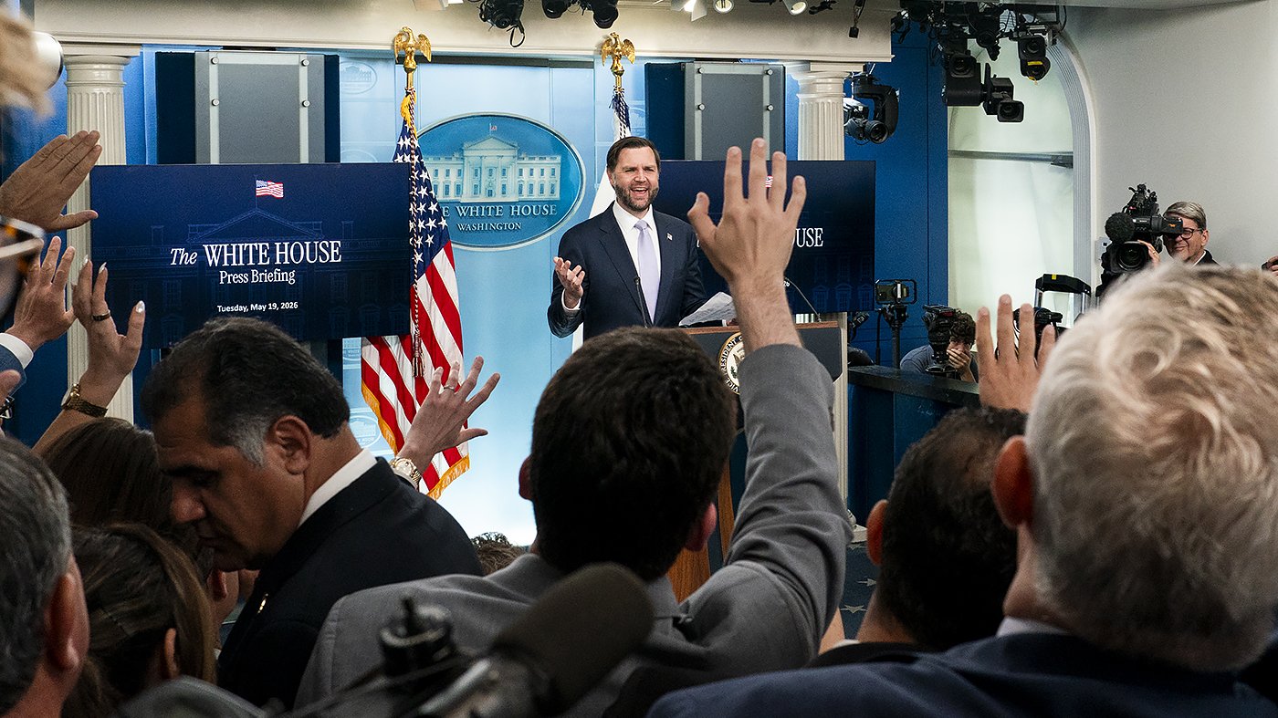 Vance Delivers Measured Briefing After Rubio's Raucous Performance
