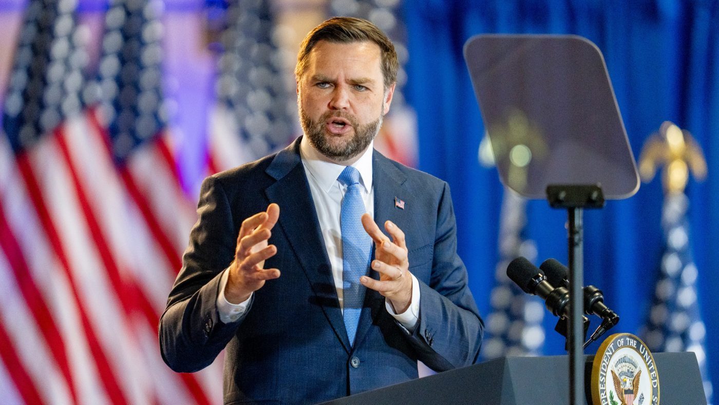 Vance touts Canada tariffs in Maine, Collins skips rally