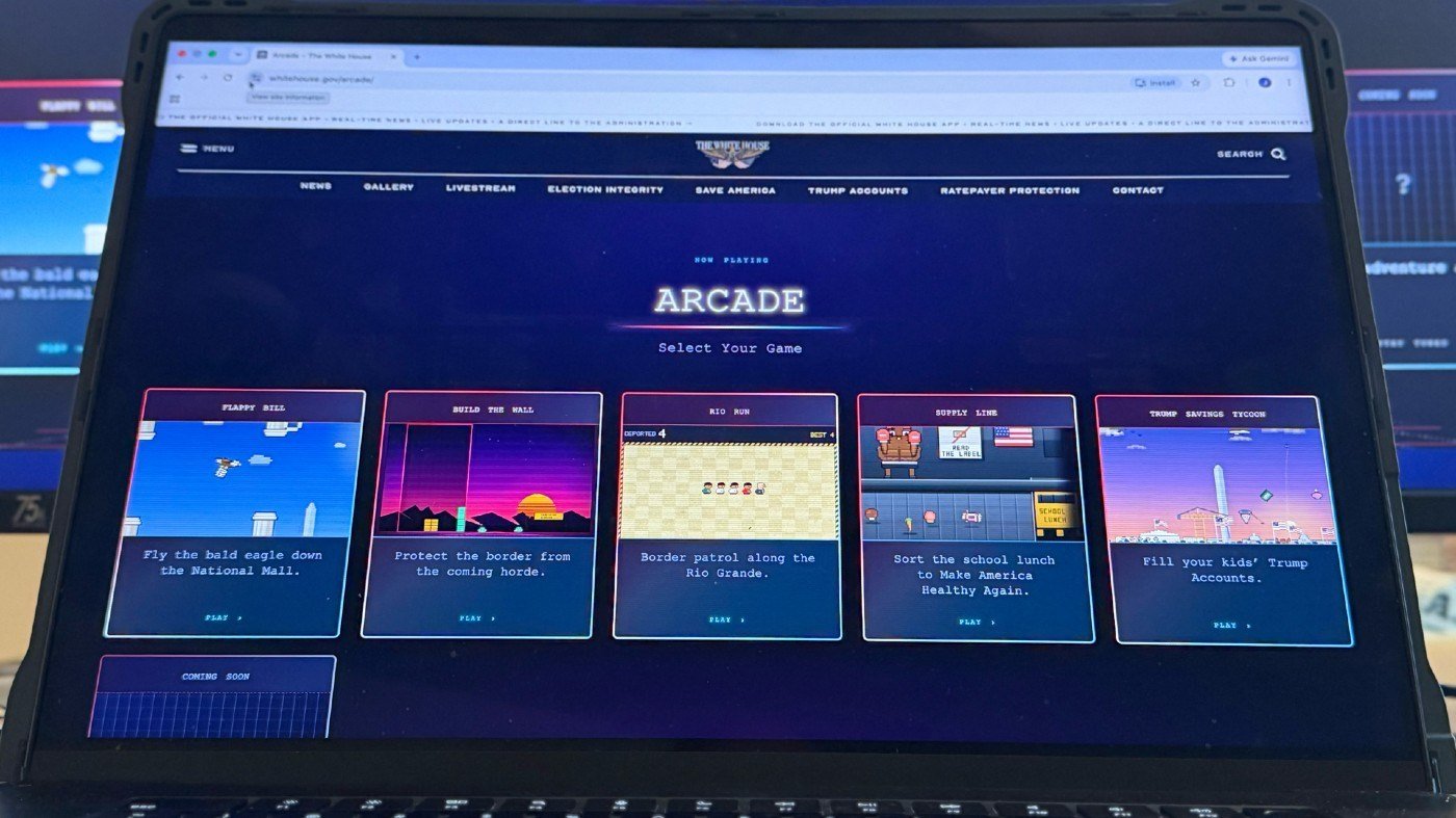 White House launches retro game arcade to tout Trump policies ahead of midterms